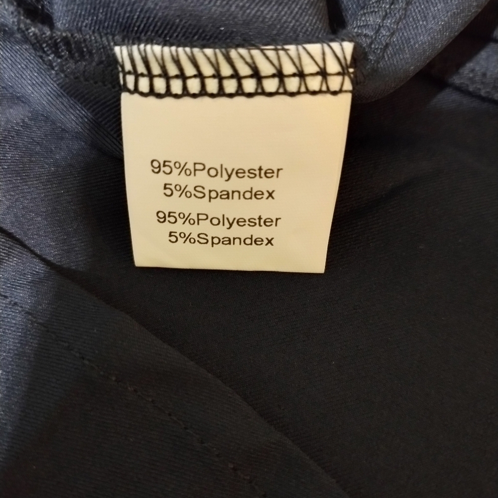 Kate Kasin Navy Wrap Dres - Picture 6 of 7